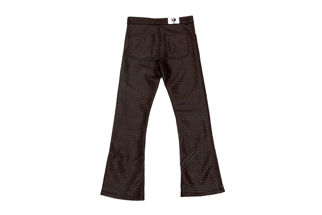 Interwoven Leather Pants