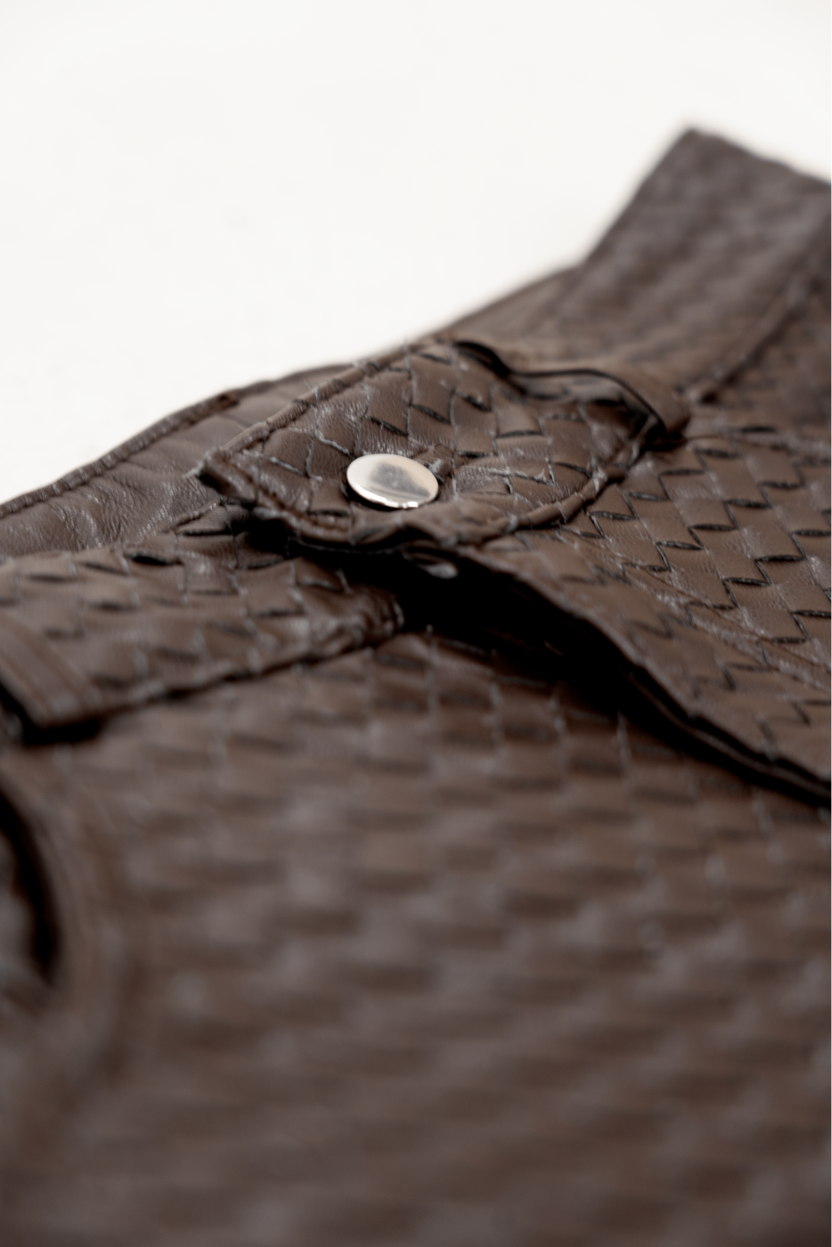 Interwoven Leather Pants